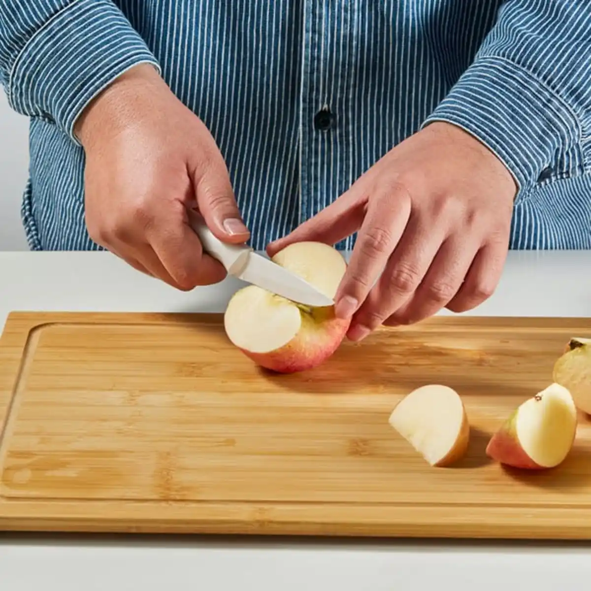 Bild 2 von HACKIG Messer 3er-Set, Keramik weiß/beige
