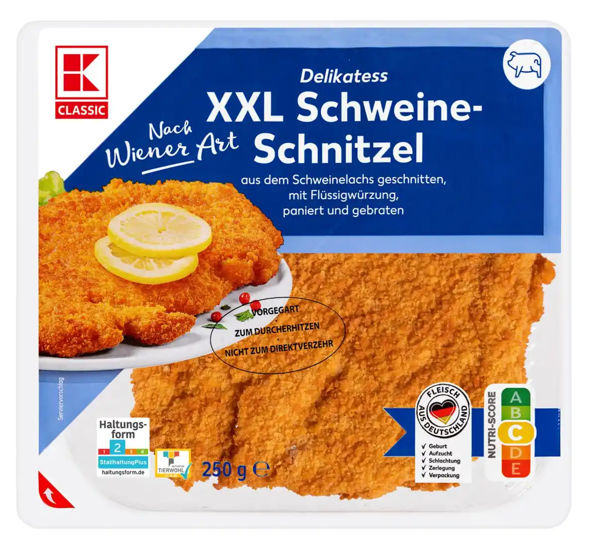 Bild 1 von K-CLASSIC XXL-Schweineschnitzel, 250-g-Packg.