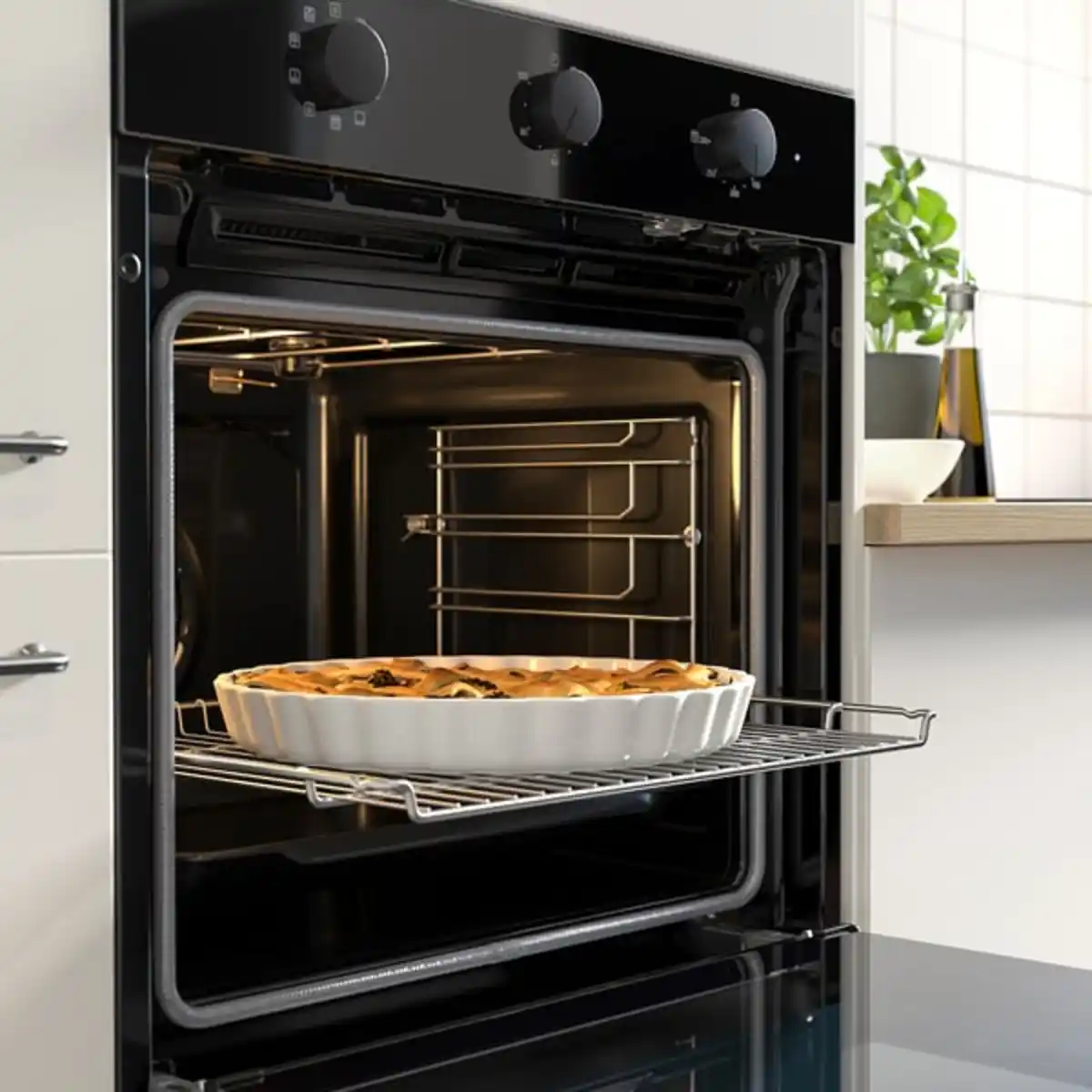 Bild 2 von SPJUTBO Umluftofen, pyrolytisch Grillfunktion/schwarz IKEA 300