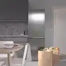 Bild 2 von ALINGSÅS Kühl-/Gefrierschrank, IKEA 500 frei stehend/Edelstahl, 210/106 l
