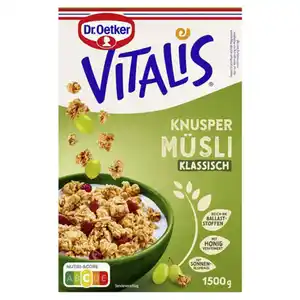 DR. OETKER Vitalis 1,5 kg, Knusper Müsli Klassisch