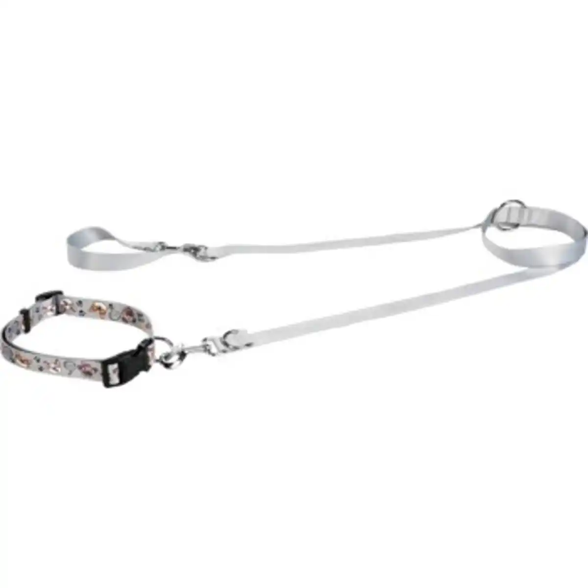 Bild 1 von FIT+FUN Halsband+Leine Set hellgrau L