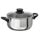 Bild 1 von ANNONS Topf mit Deckel, Glas/Edelstahl, 2.8 l