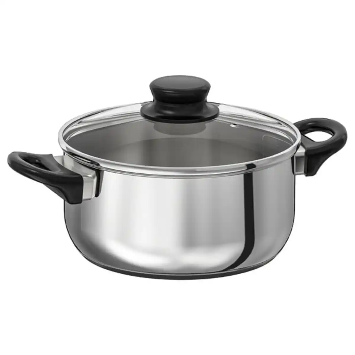 Bild 1 von ANNONS Topf mit Deckel, Glas/Edelstahl, 2.8 l
