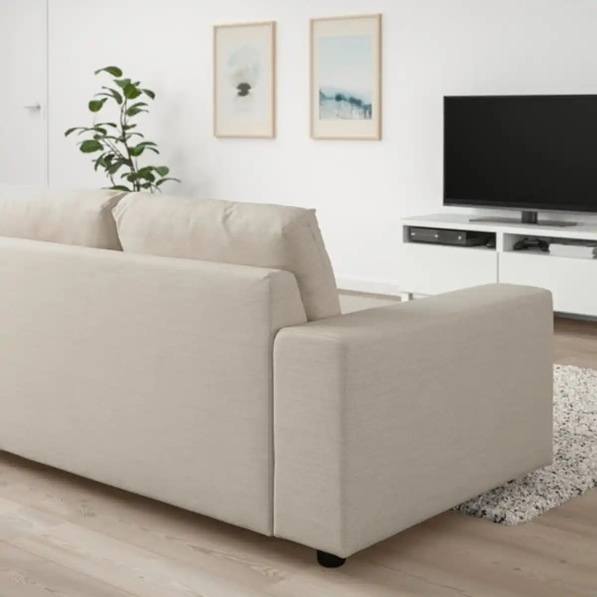 Bild 3 von VIMLE 2er-Sofa, mit breiten Armlehnen/Gunnared beige