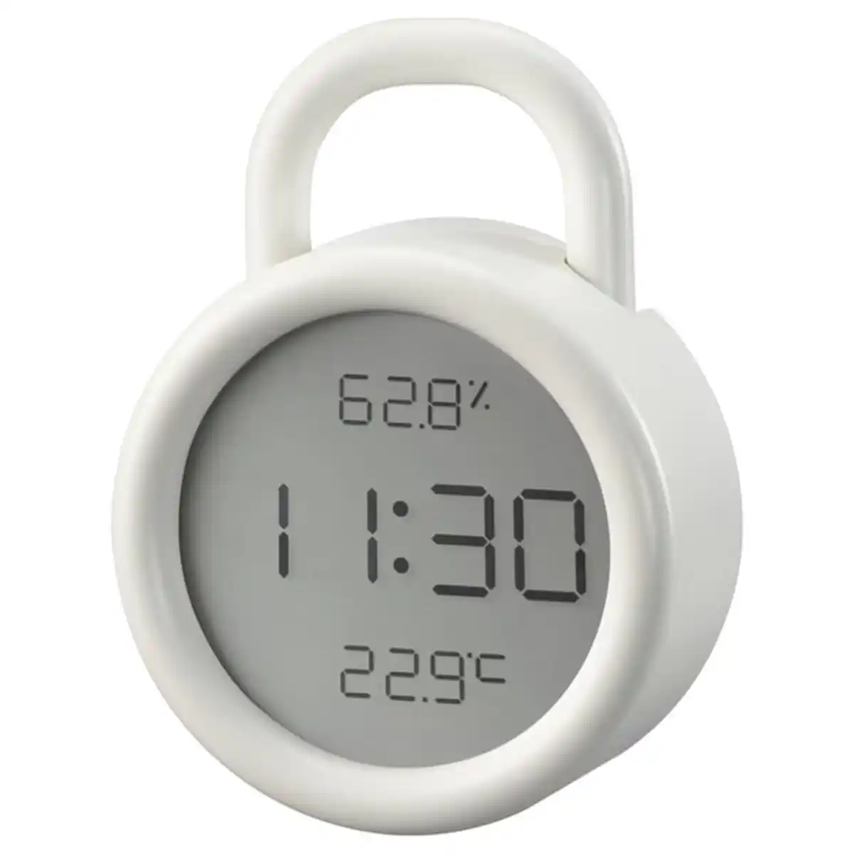 Bild 1 von ÖRNVRÅK Uhr mit Hygro-/Thermometer, weiß, 8x3 cm
