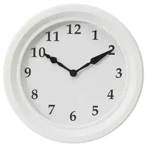 SÖNDRUM Wanduhr, weiß, 35 cm