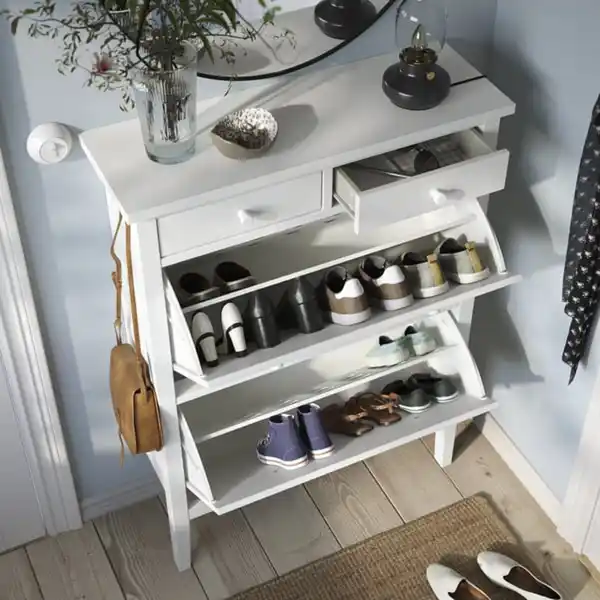 Bild 3 von GULLABERG Schuhschrank, 2fach, weiß, 88x30x122 cm