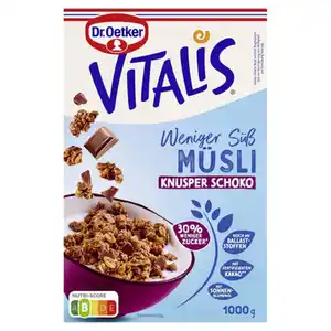 DR. OETKER Vitalis 1,5 kg, Weniger Süß Knusper Schoko