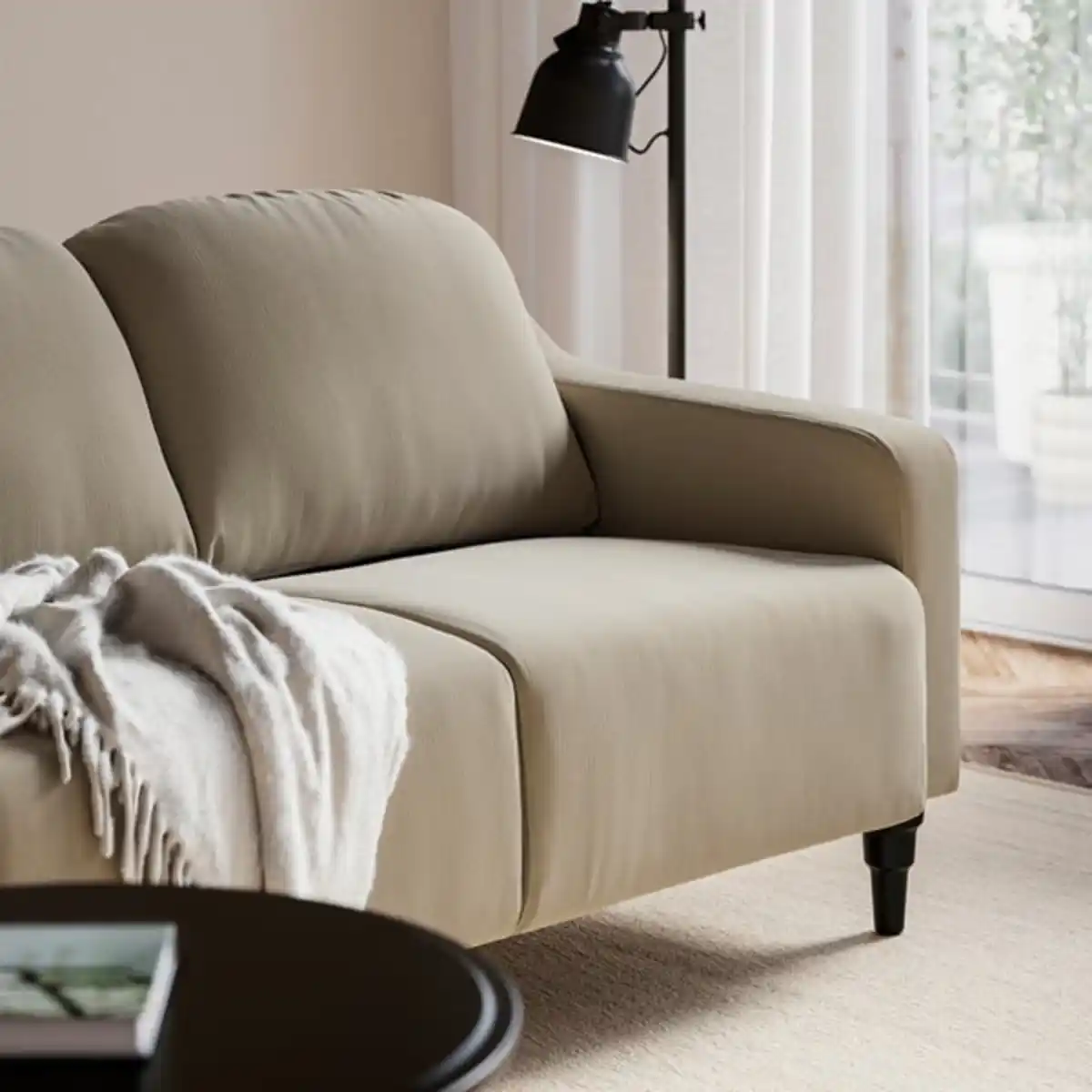 Bild 4 von GULLVALLA 2er-Sofa, Silkeryd dunkel graubeige