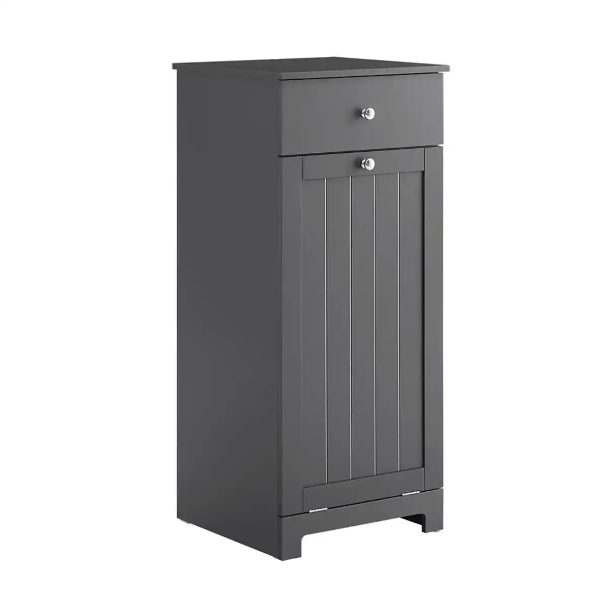 Bild 1 von SoBuy Wäscheschrank, Dunkelgrau, Holzwerkstoff, 1 Schubladen, 38x91x40 cm, Badezimmer, Badezimmerschränke, Bad Unterschränke