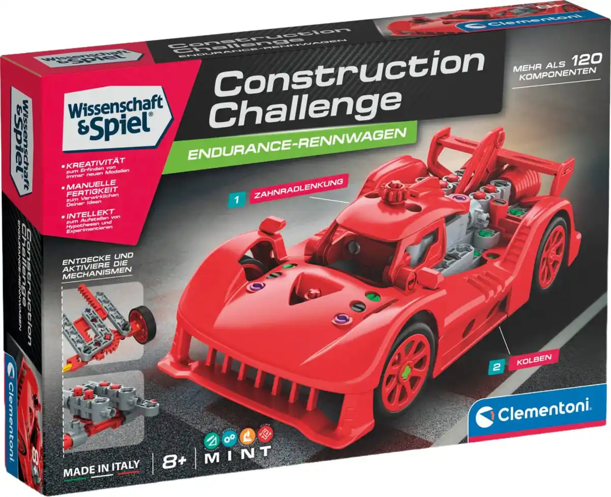 Bild 1 von CLEMENTONI Construction Challenge »Endurance Rennwagen«