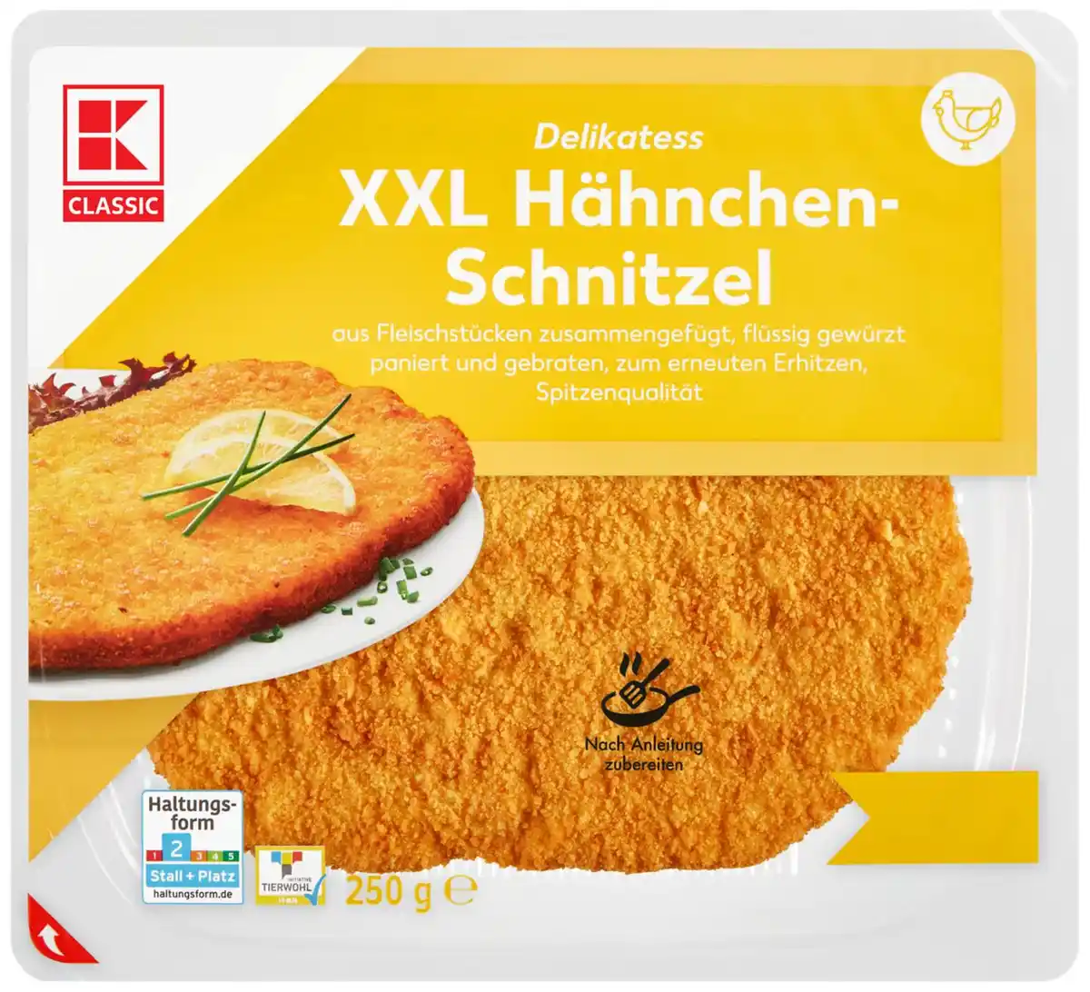 Bild 1 von K-CLASSIC XXL-Hähnchenschnitzel, 250-g-Packg.