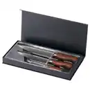 Bild 2 von BRILJERA Messer 3er-Set, Damaszener Stahl/Ahorn