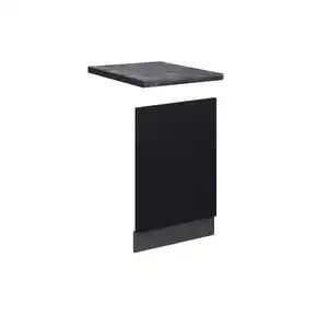 Vicco Frontblende, Schwarz, Anthrazit, Holzwerkstoff, Rechteckig, 45x67.4x60 cm, Küchen, Küchenmöbel, Küchenschränke, Küchenunterschränke