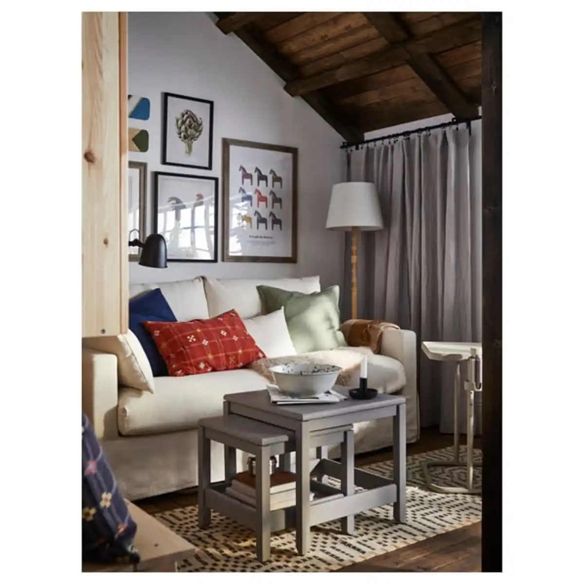 Bild 4 von HYLTARP 2er-Sofa, Gransel natur