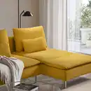 Bild 3 von SÖDERHAMN 2er-Sofa mit Récamiere, Kelinge dunkelgelb