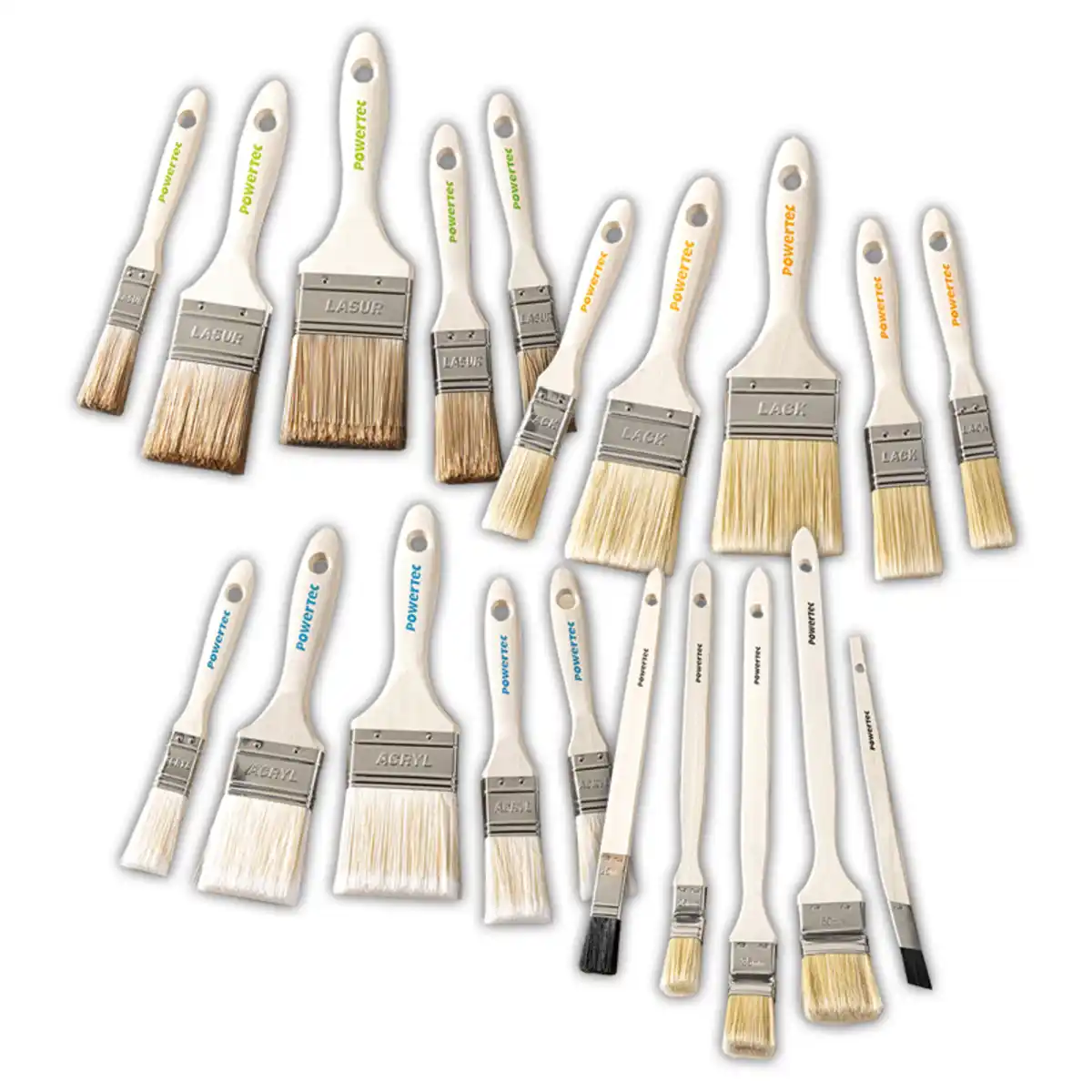 Bild 1 von Powertec Color Echtholz-Pinsel-Set 5-tlg.