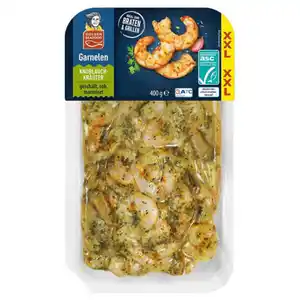 GOLDEN SEAFOOD Garnelen Sortiment XXL 400 g, Knoblauch-Kräuter
