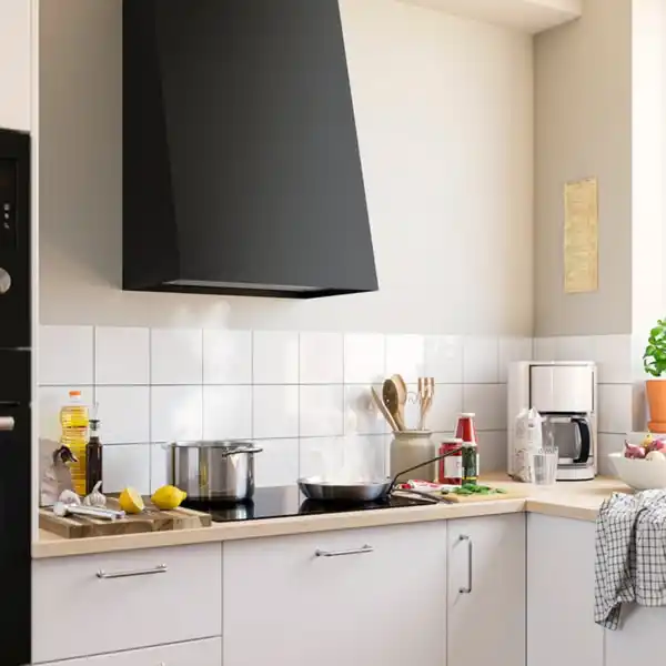 Bild 2 von FIVELSBO Dunstabzugshaube f Wandmontage, IKEA 300 schwarz, 56 cm