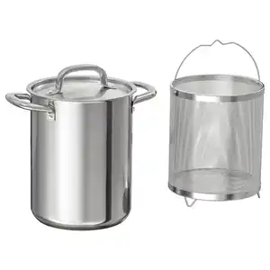 IKEA 365+ Topf mit Einsatz, Edelstahl, 5.0 l