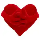 Bild 2 von FAMNIG HJÄRTA Kissen, rot, 40x101 cm