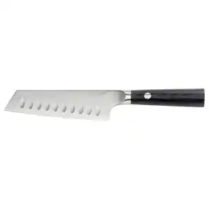 FJÄLLRÖDING Santoku-Messer, Damaszener Stahl/schwarz, 16 cm