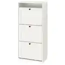 Bild 1 von BRUSALI Schuhschrank 3 Fächer, weiß, 61x30x130 cm