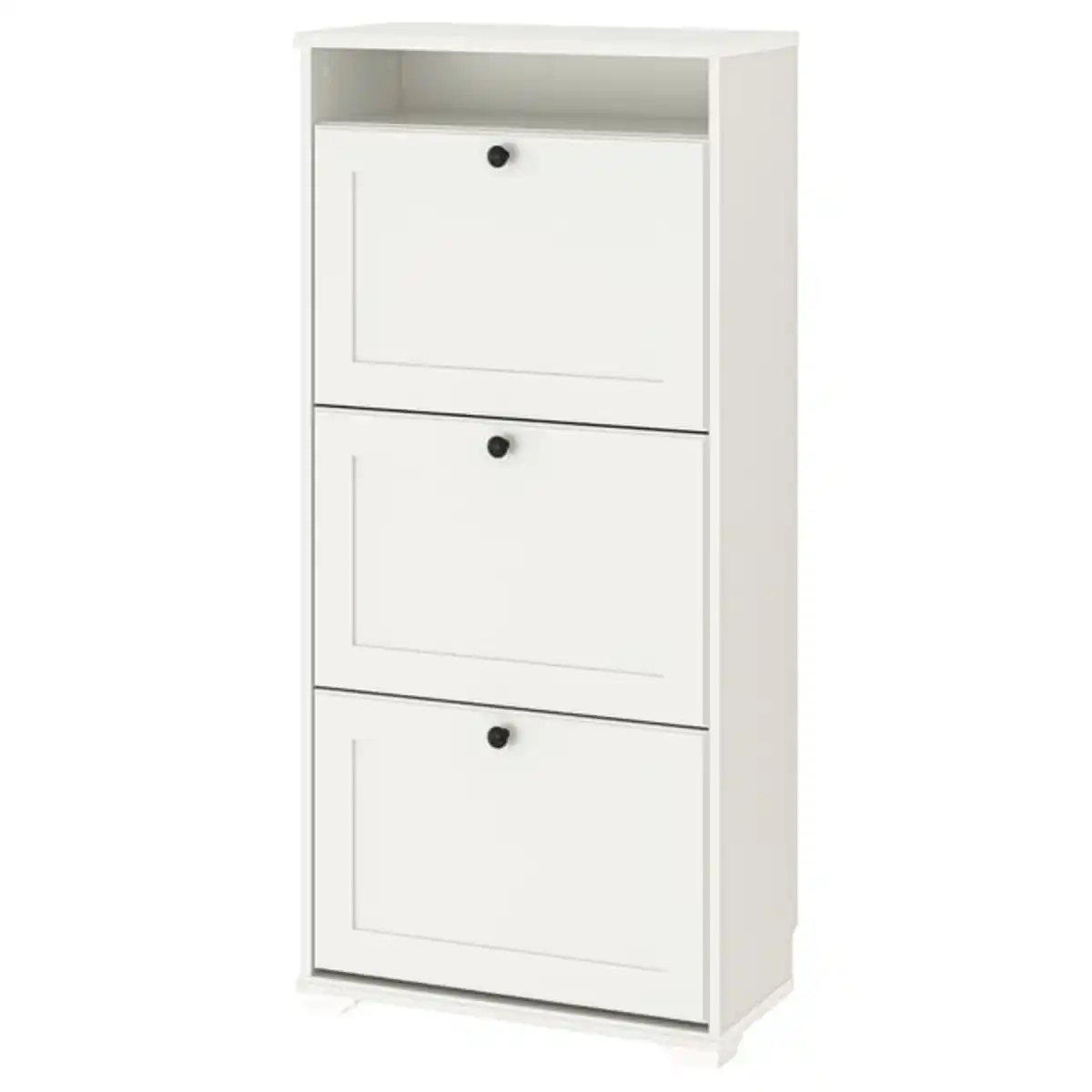 Bild 1 von BRUSALI Schuhschrank 3 Fächer, weiß, 61x30x130 cm