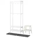 Bild 1 von MACKAPÄR / BAGGMUCK Flur-Set, 4-tlg., weiß/grau