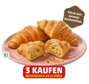 BÄCKERKRÖNUNG Frisches Buttercroissant*