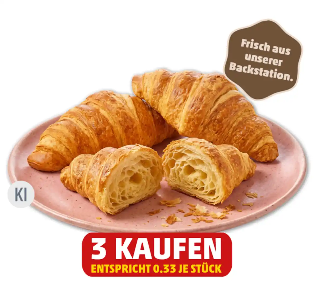 Bild 1 von BÄCKERKRÖNUNG Frisches Buttercroissant*