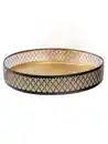 Bild 1 von Metall Tablett, 29x29x5cm Schwarz