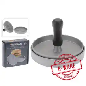 Burgerpresse 11,7 x 9 cm aus Aluminium mit Antihaftbeschichtung - B-Ware