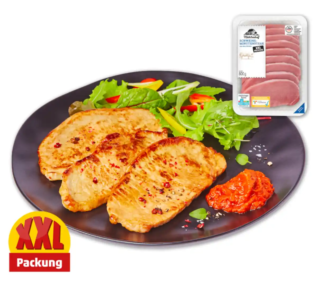 Bild 1 von MÜHLENHOF Frische Schweine-Minutensteaks*