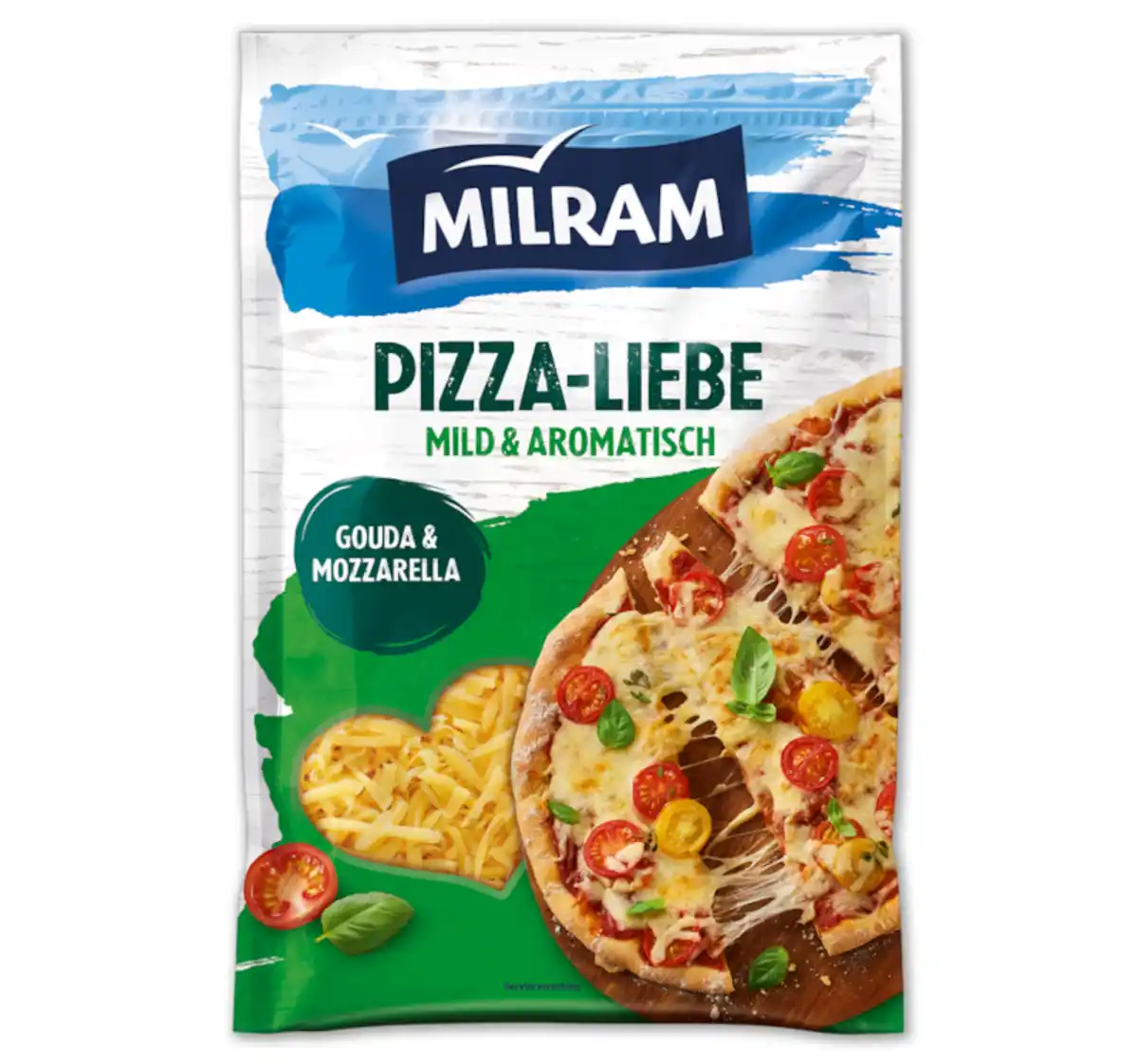 Bild 1 von MILRAM Reibekäse Pizzaliebe
