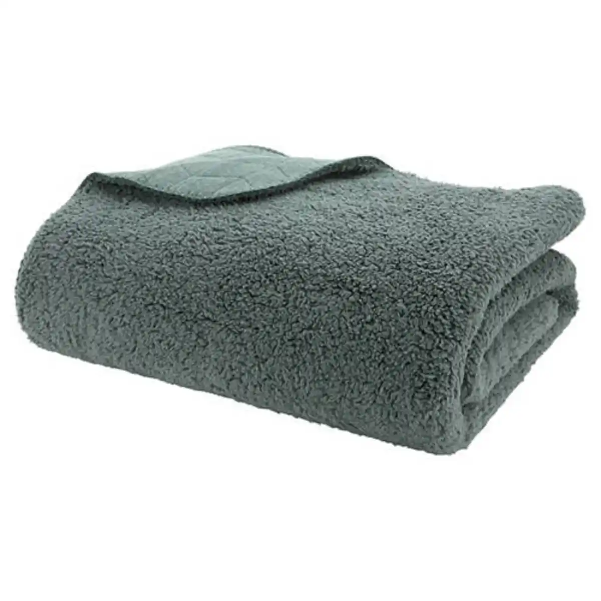 Bild 1 von HOME CREATION Teddy Fleece Decke, Grün