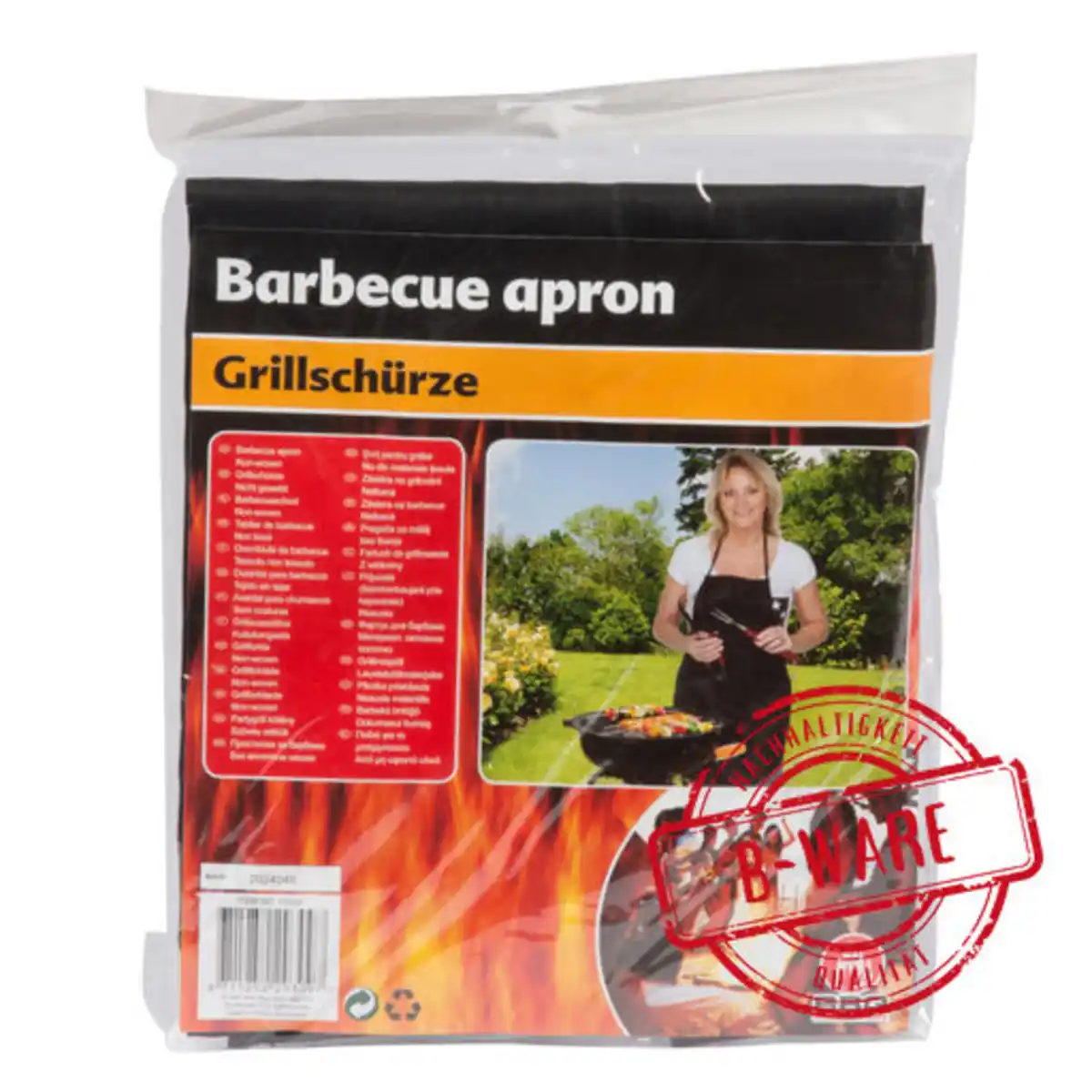 Bild 1 von Grillschürze 70 x 84 cm aus schwarzem Textil - B-Ware