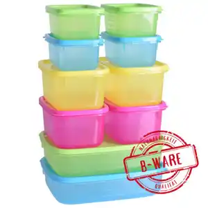 Vorratsdosen Set 10-teilig Kunststoff mit Deckeln - B-Ware