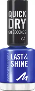 Manhattan Last & Shine Nail Polish 828 Danny Boy Blue, 8 ml