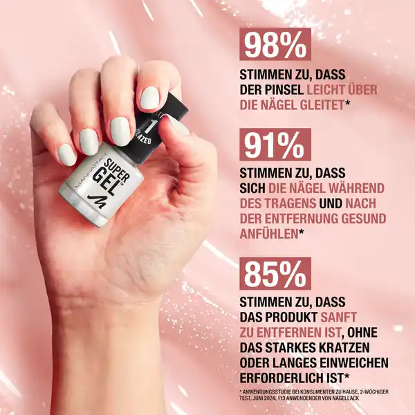 Bild 3 von Manhattan Super Gel Nail Polish 285 Pretty Rose, 12 ml