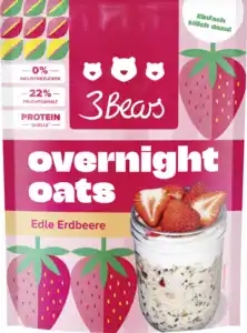 3Bears Overnight Oats Edle Erdbeere, 400 g