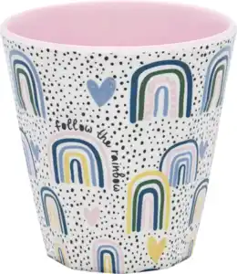 IDEENWELT Melaminbecher 250 ml Regenbogen