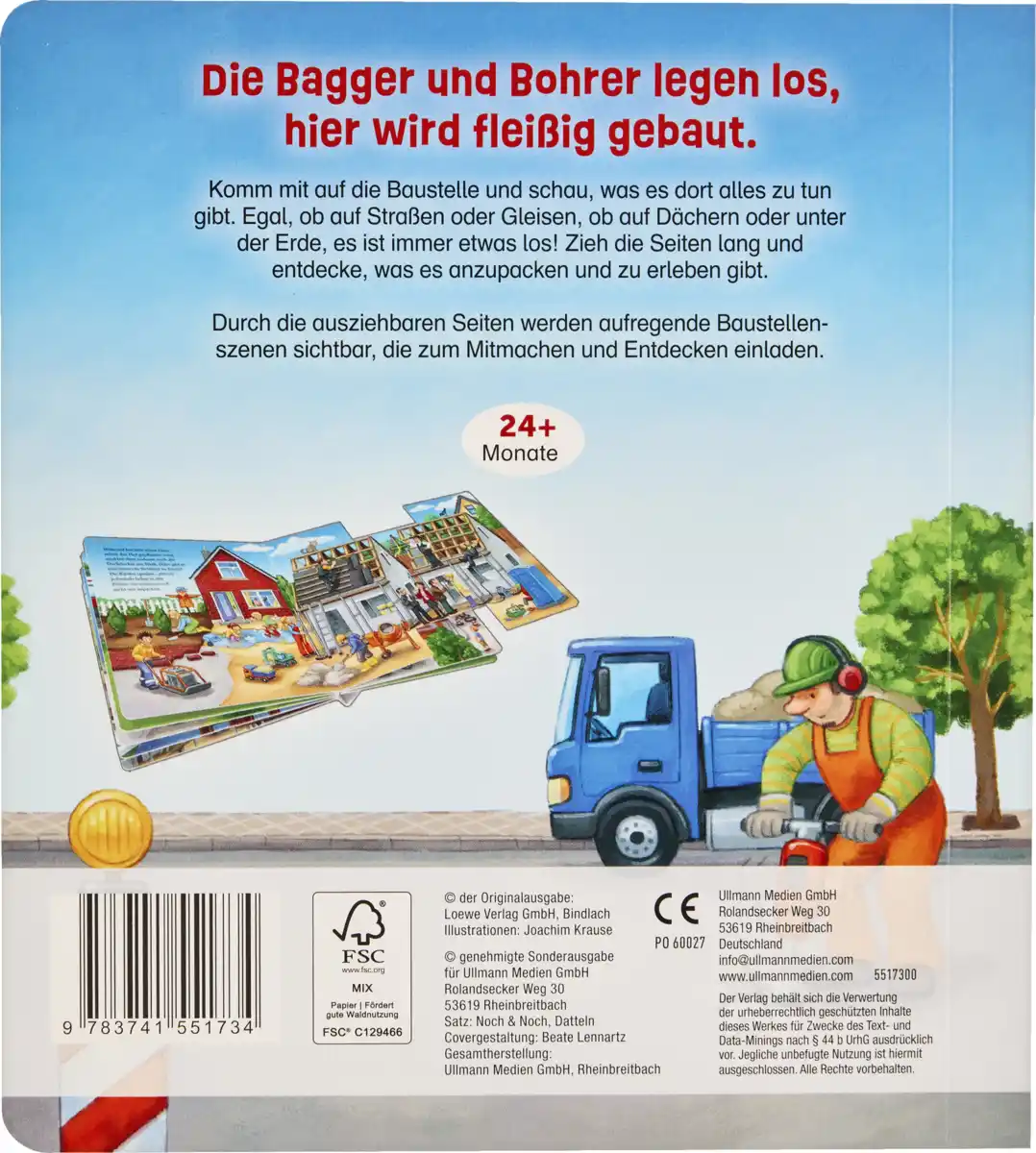 Bild 2 von Ullmann Medien ,,Zieh meine Seiten lang''-Buch Baustelle