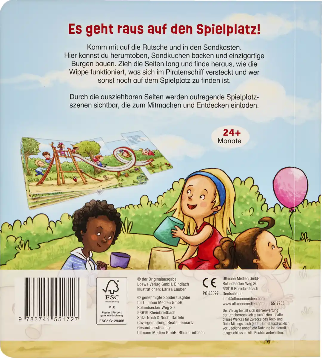 Bild 2 von Ullmann Medien ,,Zieh meine Seiten lang''-Buch Spielplatz