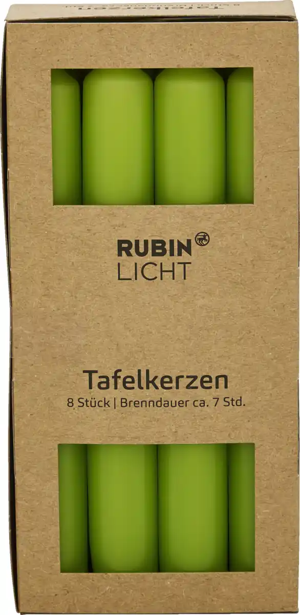 Bild 1 von RUBIN LICHT Tafelkerzen grün