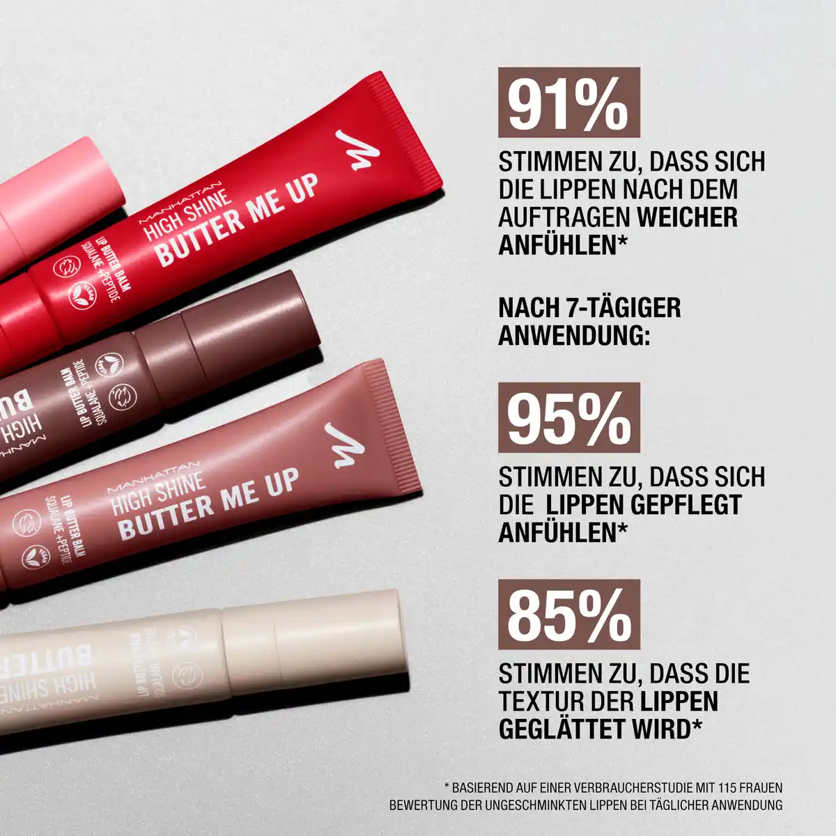 Bild 4 von Manhattan High Shine Lip Butter 004 Red Velvet, 15 ml
