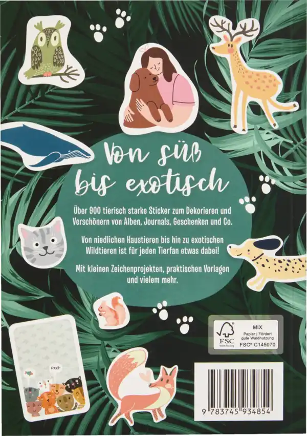 Bild 2 von IDEENWELT Stickerbuch Tiere
