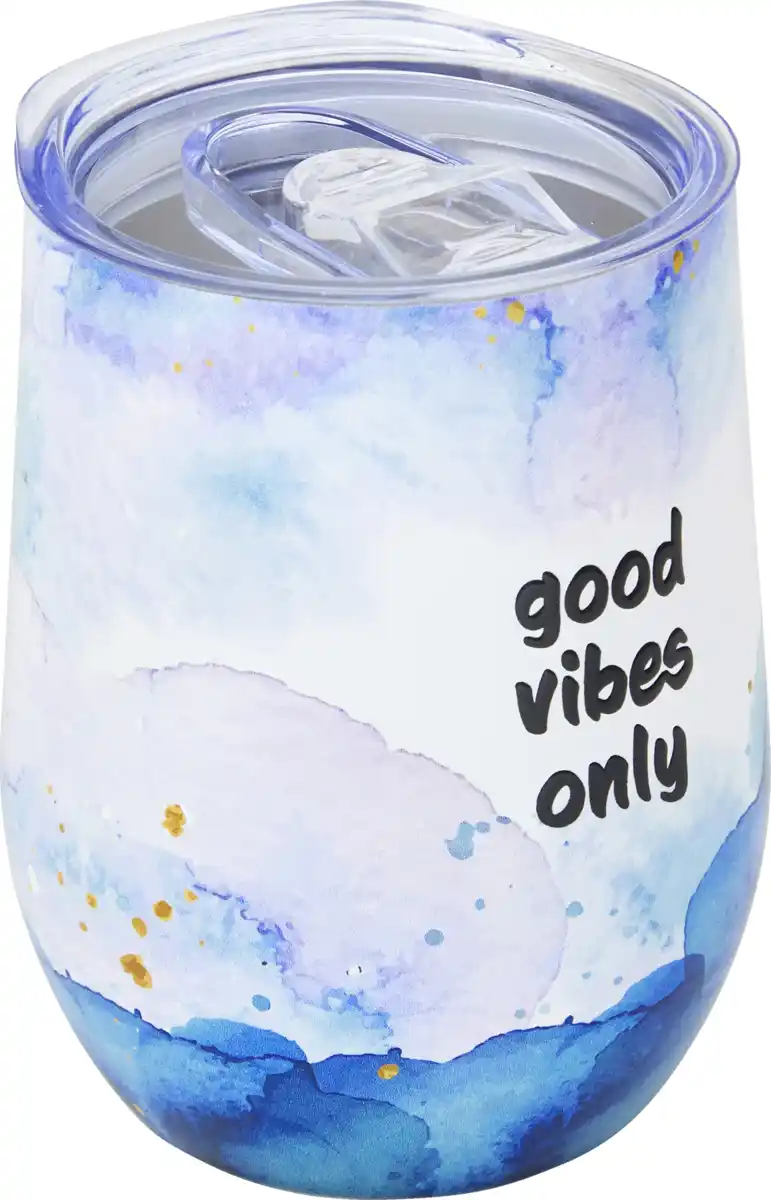 Bild 2 von IDEENWELT Doppelwandiger Becher 330 ml "Good vibes only"