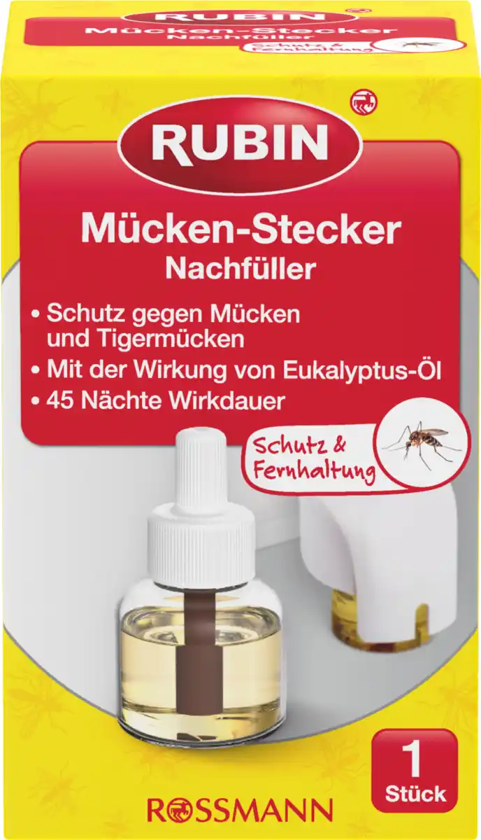 Bild 1 von RUBIN Mücken-Stecker Nachfüller, 25 ml